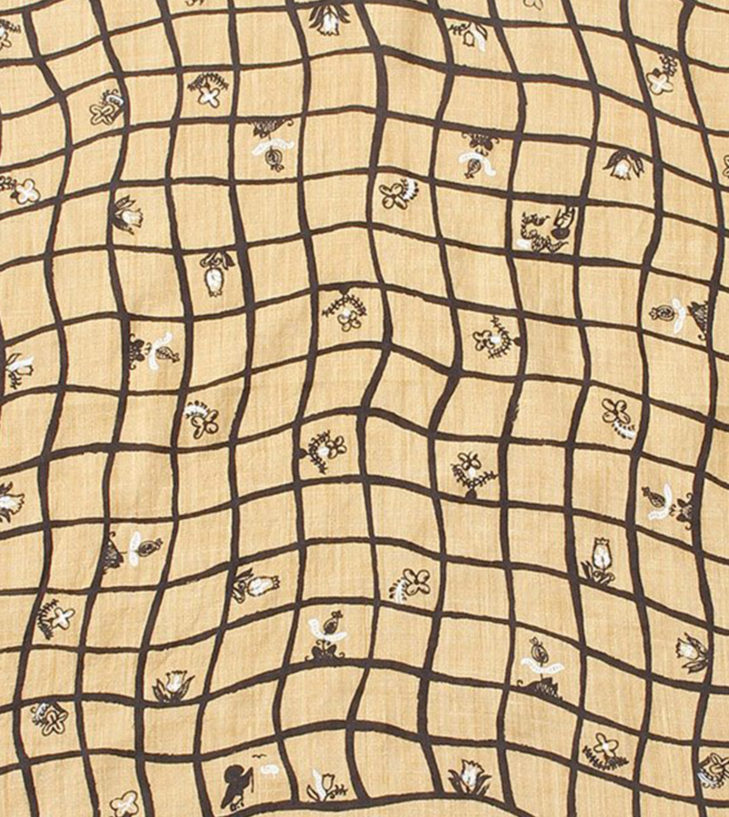 cotton bandana in nude colours and checks