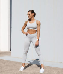 fitness influencer and sweat app trainer Kelsey Wells discusses body image and motherhood