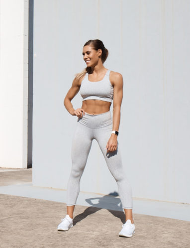 fitness influencer and sweat app trainer Kelsey Wells discusses body image and motherhood